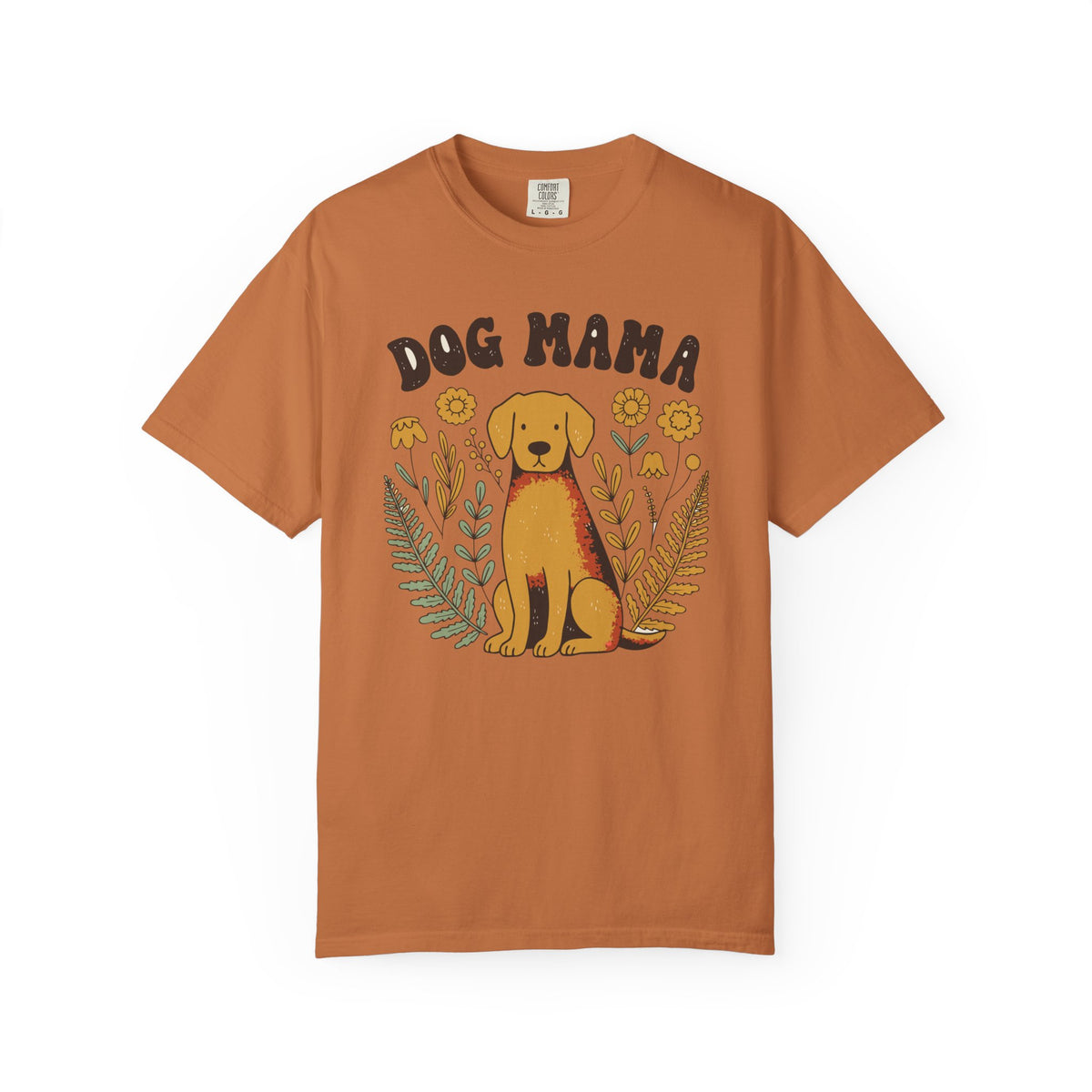 Dog Mama Shirt, Comfort Colors Floral Dog Mom Tee, Cottagecore Dog Lover Gift, Retro Dog Mom Shirt, Rescue Mom Gift