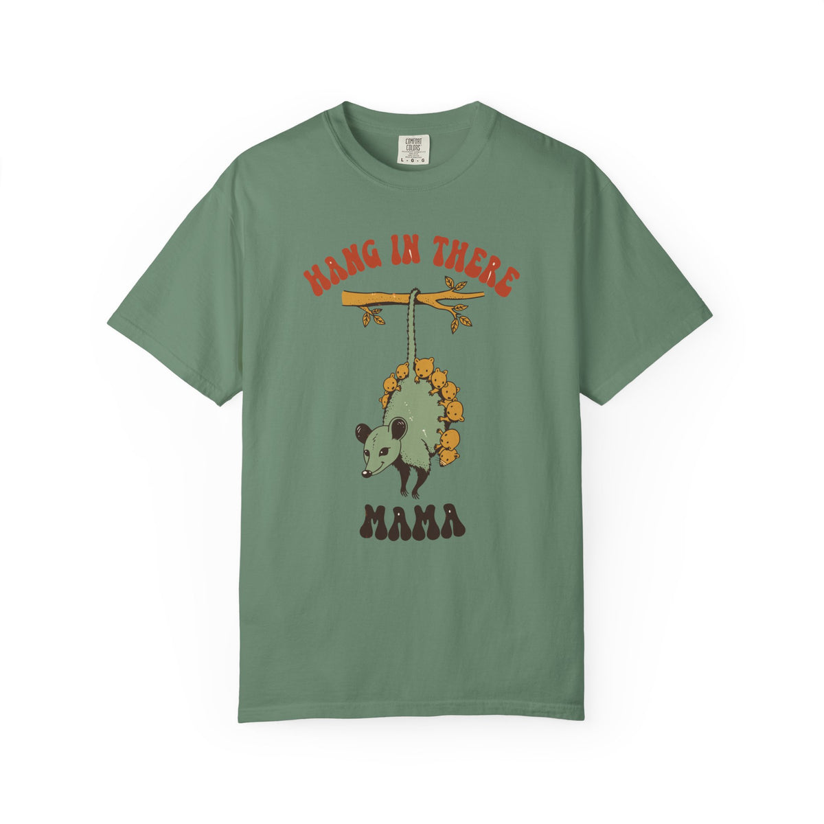 Hang In There Mama Possum Shirt, Comfort Colors Mom Tee, Funny New Mom Gift, Mother's Day Shirt, Cute Opossum Mama Gift