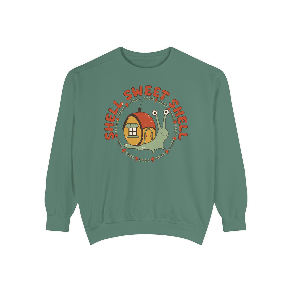 Shell Sweet Shell Snail Sweatshirt, Comfort Colors Cottagecore Homebody Crewneck, Cute Snail Cottage Gift, Cozy Introvert Sweatshirt