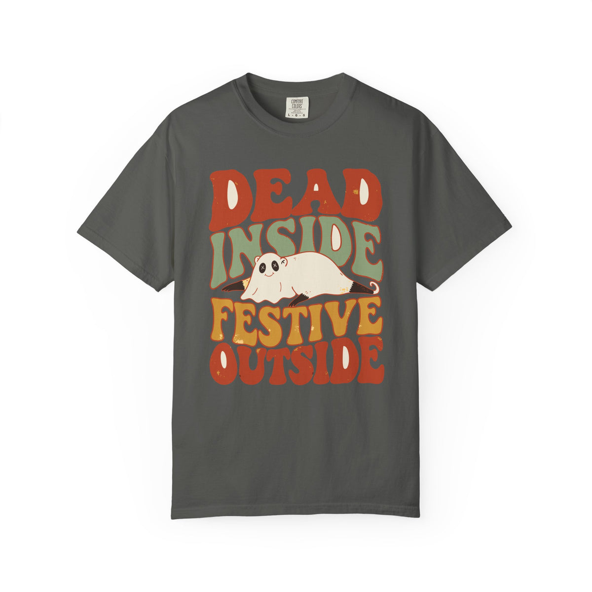 Dead Inside Festive Outside Possum Shirt, Comfort Colors Funny Halloween Tee, Sarcastic Spooky Gift, Retro Possum Shirt