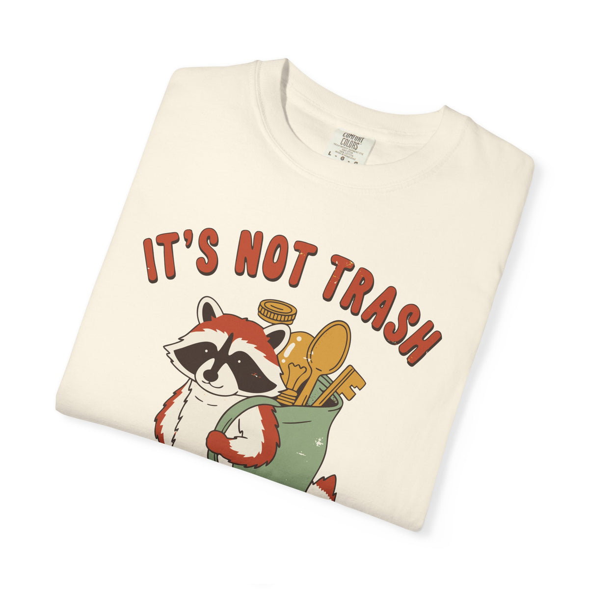 It's Not Trash It's A Curated Collection Raccoon Shirt, Comfort Colors Thrifting Tee, Funny Trash Panda Gift, Thrift Lover Shirt