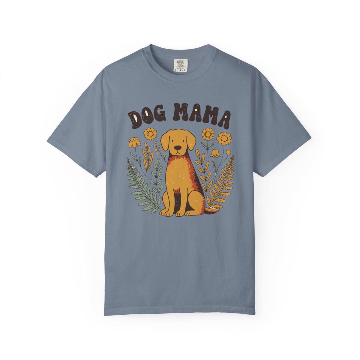 Dog Mama Shirt, Comfort Colors Floral Dog Mom Tee, Cottagecore Dog Lover Gift, Retro Dog Mom Shirt, Rescue Mom Gift