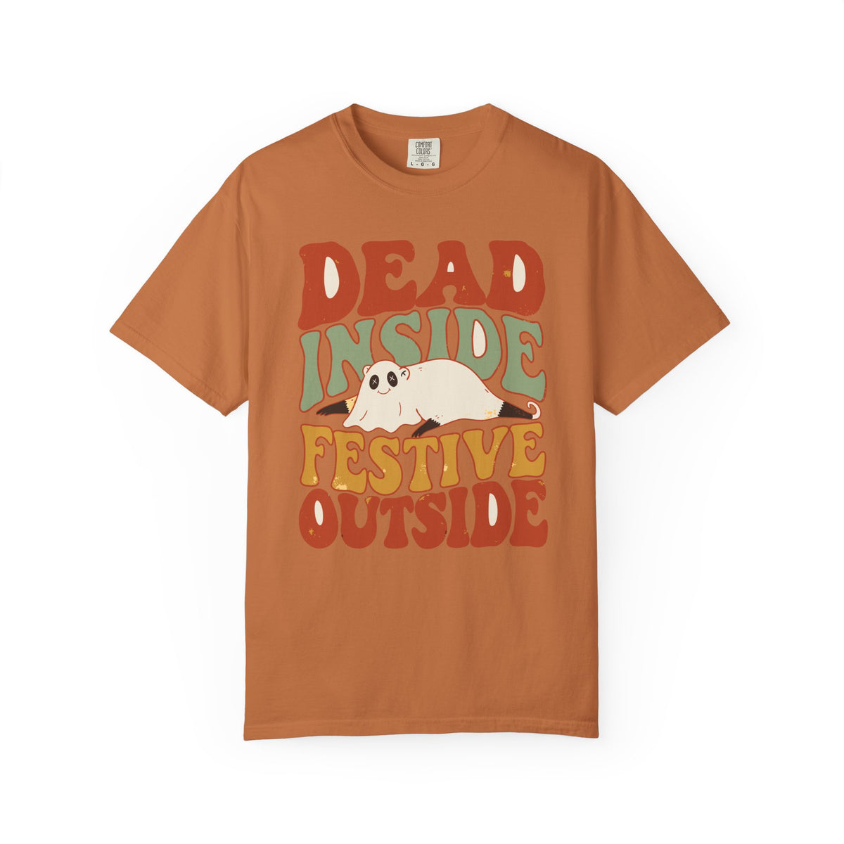 Dead Inside Festive Outside Possum Shirt, Comfort Colors Funny Halloween Tee, Sarcastic Spooky Gift, Retro Possum Shirt