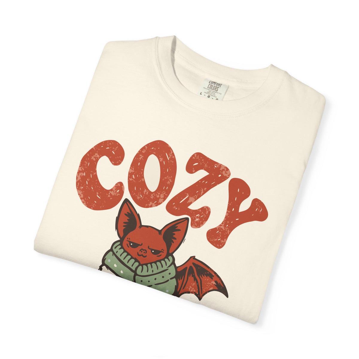 Funny Bat Comfort Colors Shirt, Cozy Under Protest, Antisocial Introvert Tee, Grumpy Gift