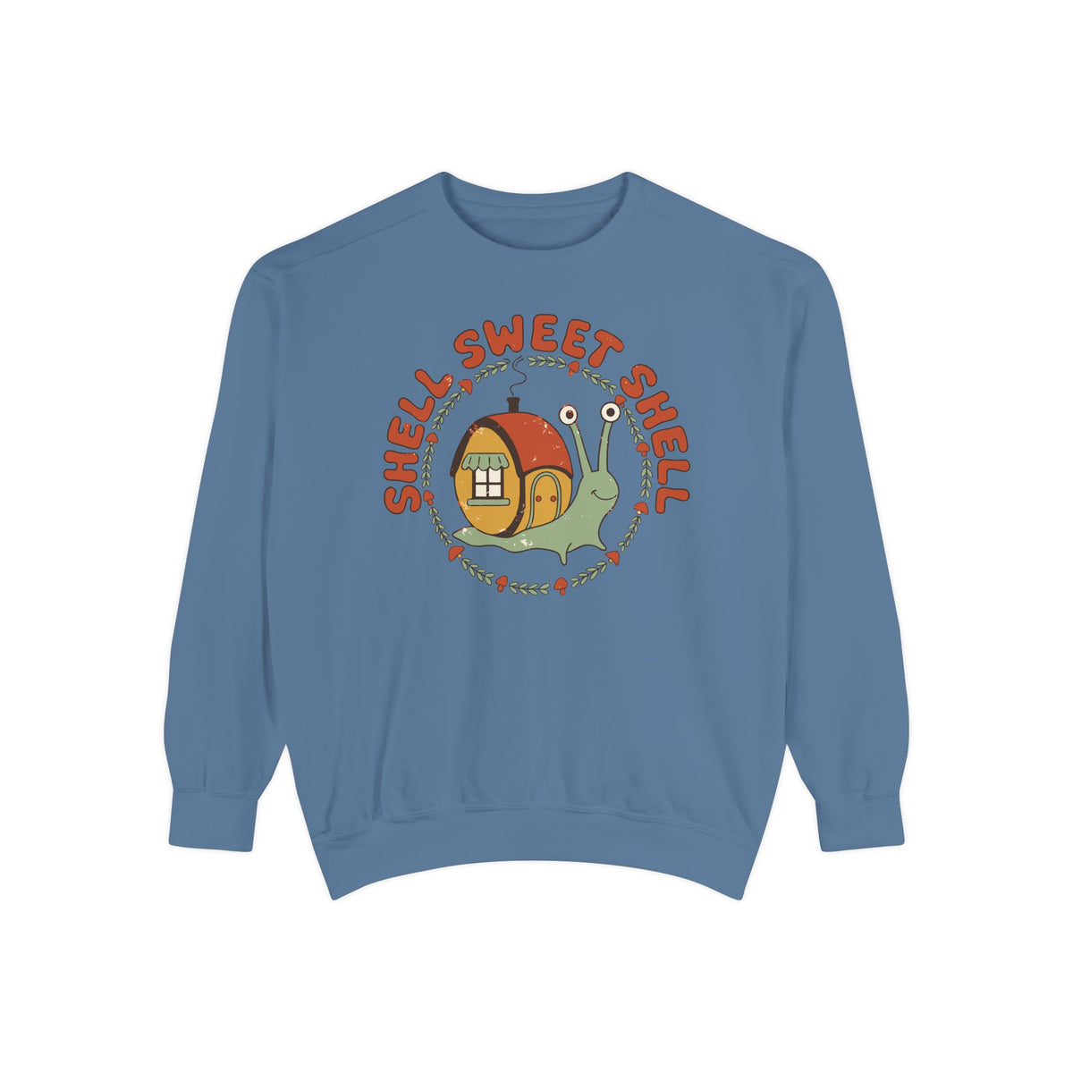 Shell Sweet Shell Snail Sweatshirt, Comfort Colors Cottagecore Homebody Crewneck, Cute Snail Cottage Gift, Cozy Introvert Sweatshirt