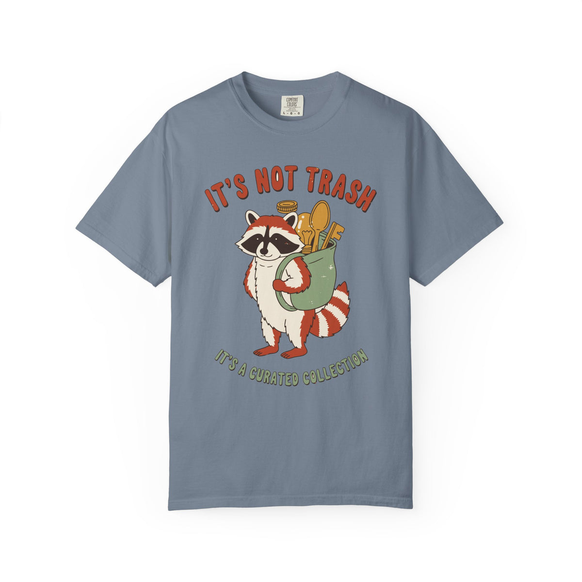 It's Not Trash It's A Curated Collection Raccoon Shirt, Comfort Colors Thrifting Tee, Funny Trash Panda Gift, Thrift Lover Shirt
