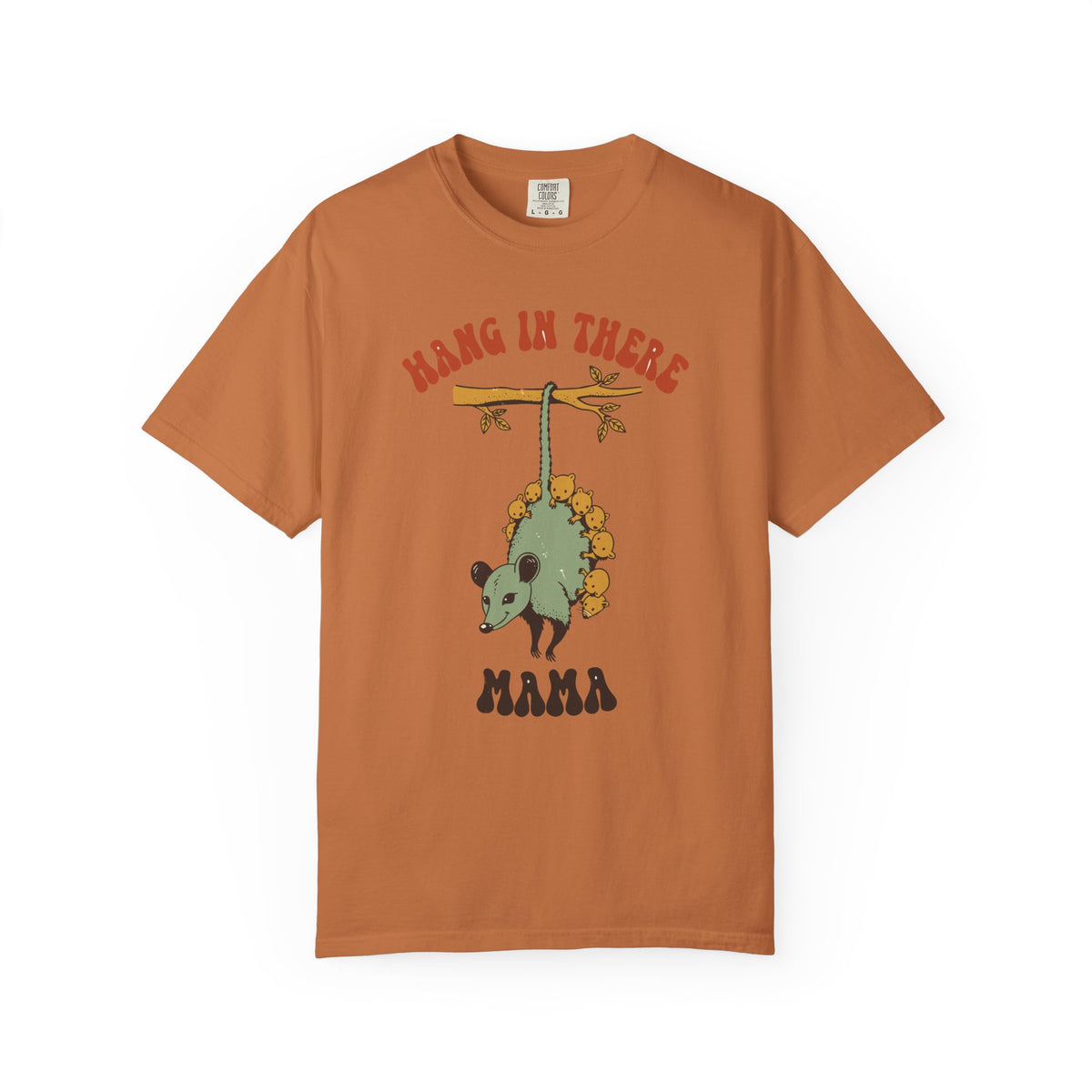 Hang In There Mama Possum Shirt, Comfort Colors Mom Tee, Funny New Mom Gift, Mother's Day Shirt, Cute Opossum Mama Gift