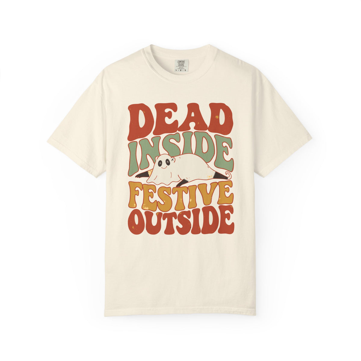 Dead Inside Festive Outside Possum Shirt, Comfort Colors Funny Halloween Tee, Sarcastic Spooky Gift, Retro Possum Shirt