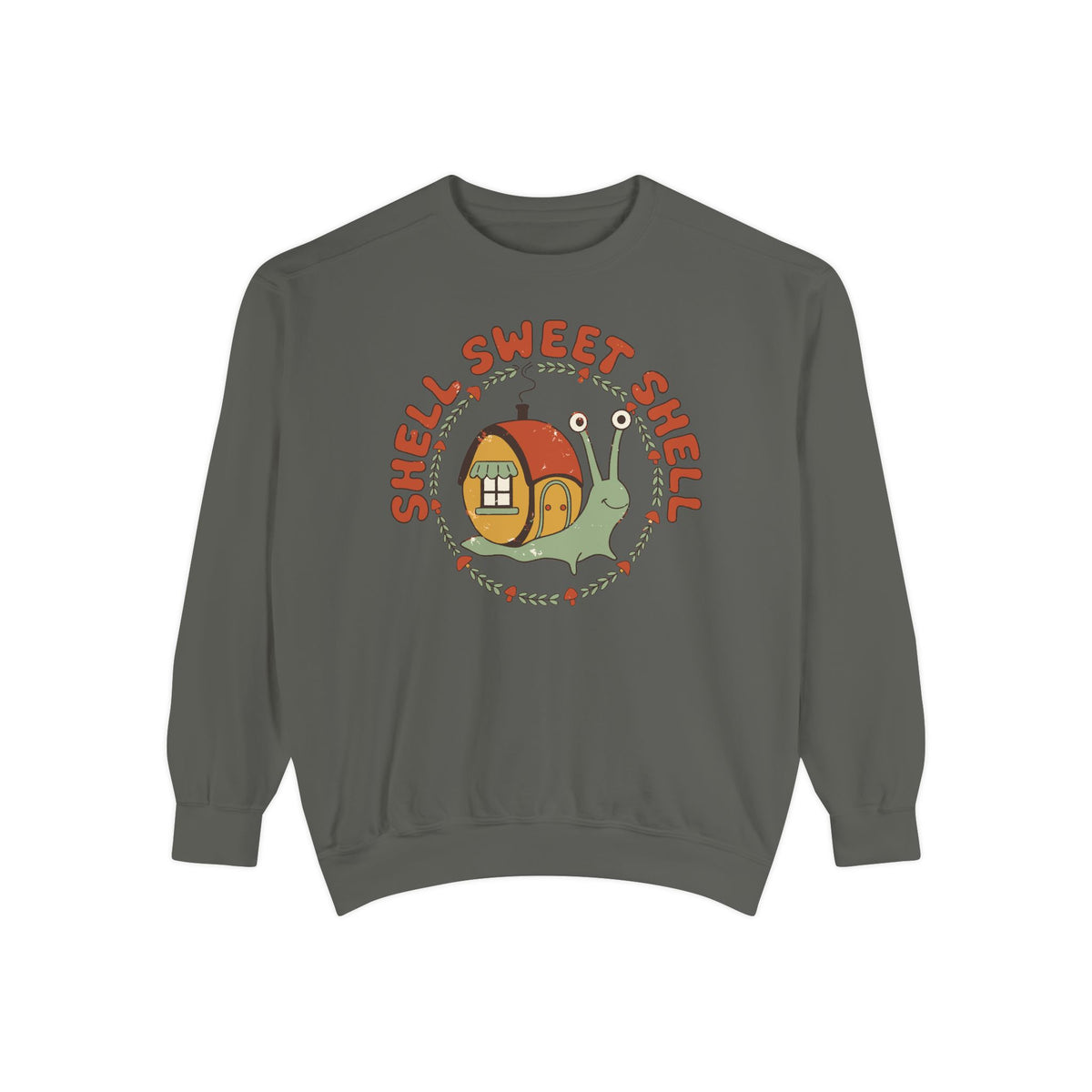 Shell Sweet Shell Snail Sweatshirt, Comfort Colors Cottagecore Homebody Crewneck, Cute Snail Cottage Gift, Cozy Introvert Sweatshirt