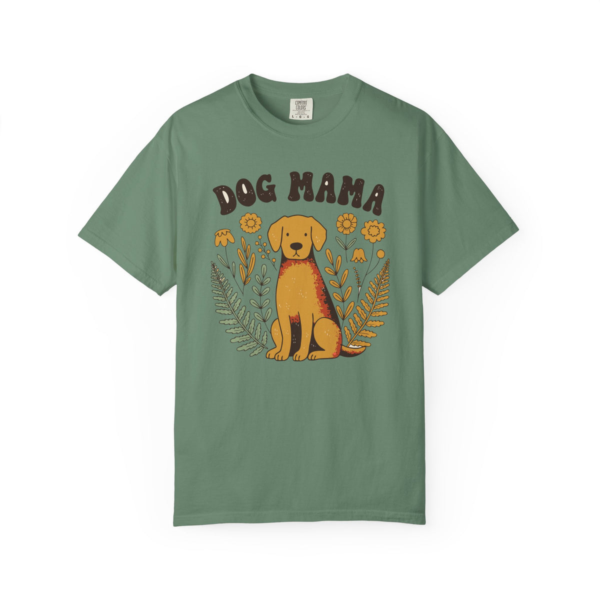 Dog Mama Shirt, Comfort Colors Floral Dog Mom Tee, Cottagecore Dog Lover Gift, Retro Dog Mom Shirt, Rescue Mom Gift