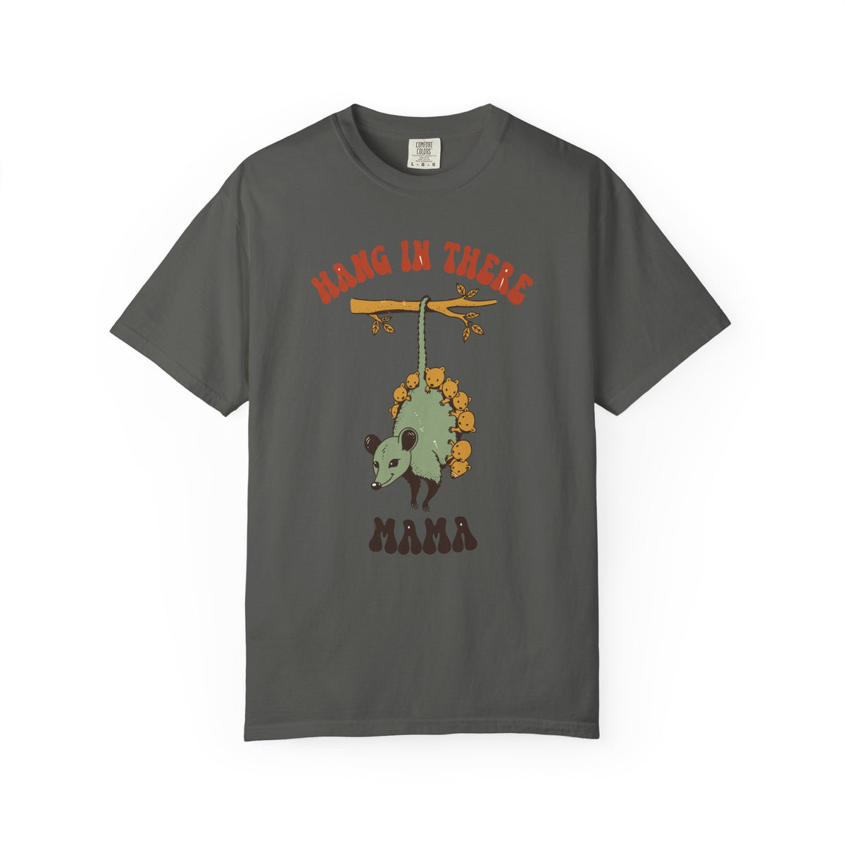 Hang In There Mama Possum Shirt, Comfort Colors Mom Tee, Funny New Mom Gift, Mother's Day Shirt, Cute Opossum Mama Gift